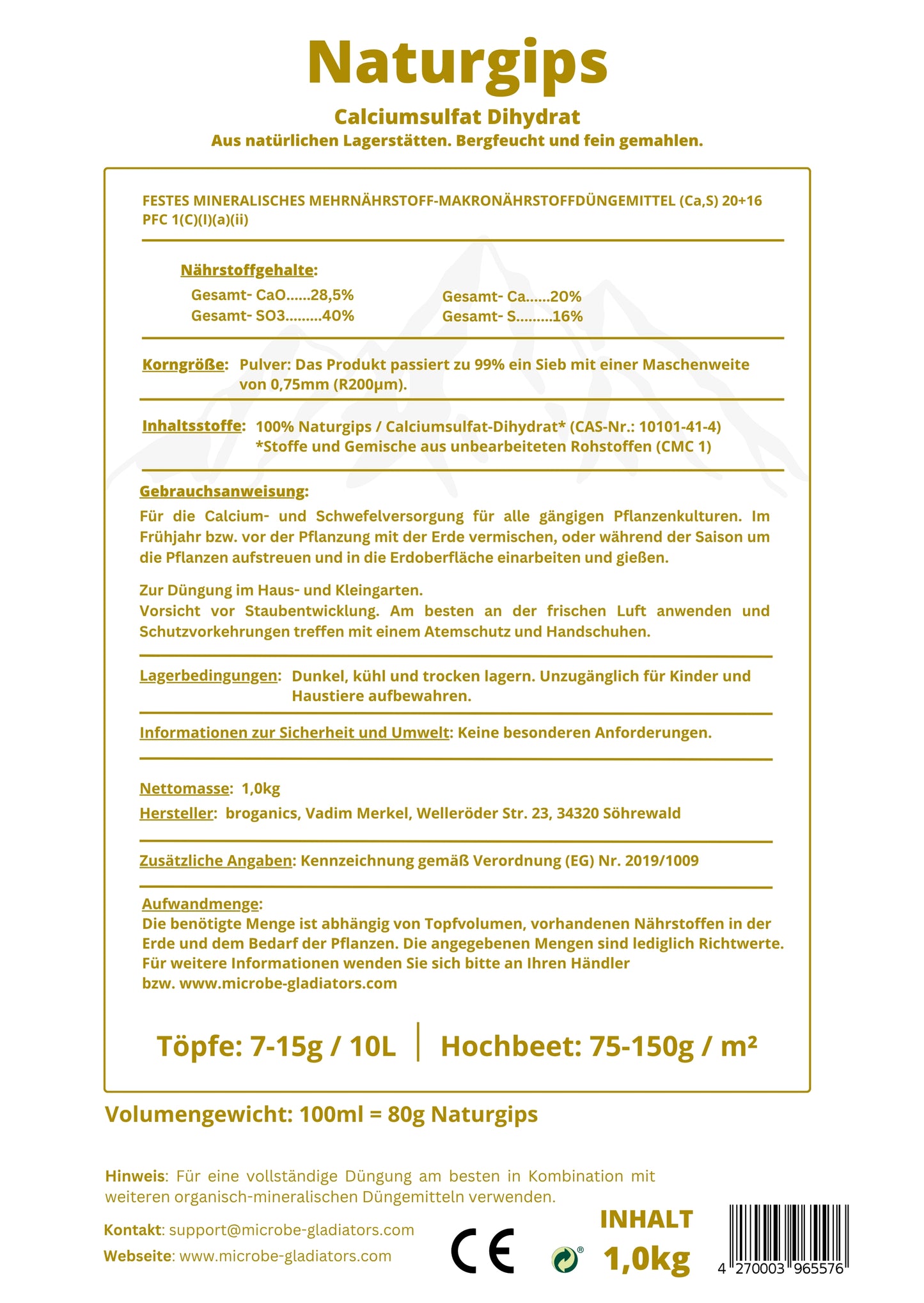 Naturgips (Gypsum)
