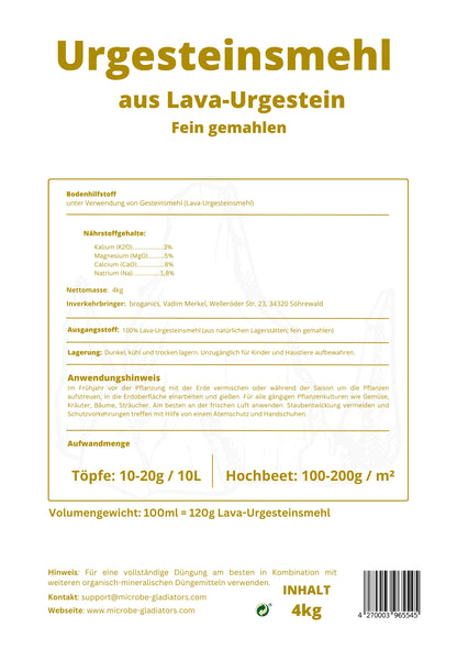 Lava-Urgesteinsmehl (4kg)