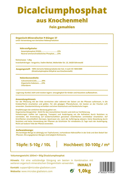 Dicalciumphosphat aus Knochenmehl 0-37-0